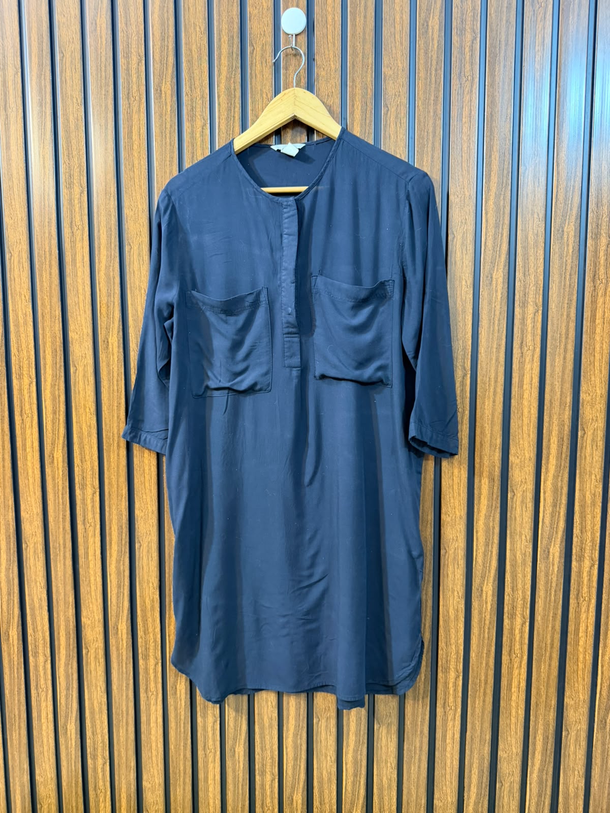 Chest 19  Length 35  Fabric Linen Women's Casual Long Top