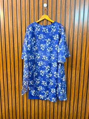 Chest 21  Length 37  Fabric Silk Women's Fashion Long Top