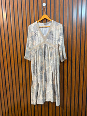 Chest 20  Length 43  Fabric Linen Western Women's Long Top Collection