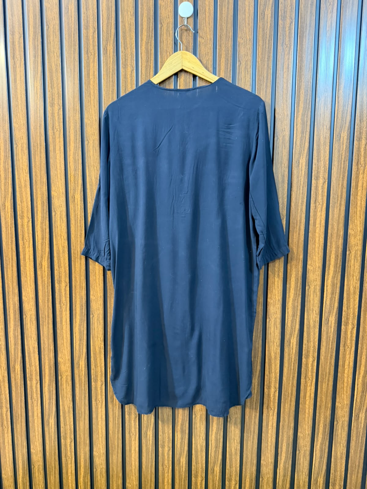 Chest 19  Length 35  Fabric Linen Women's Casual Long Top