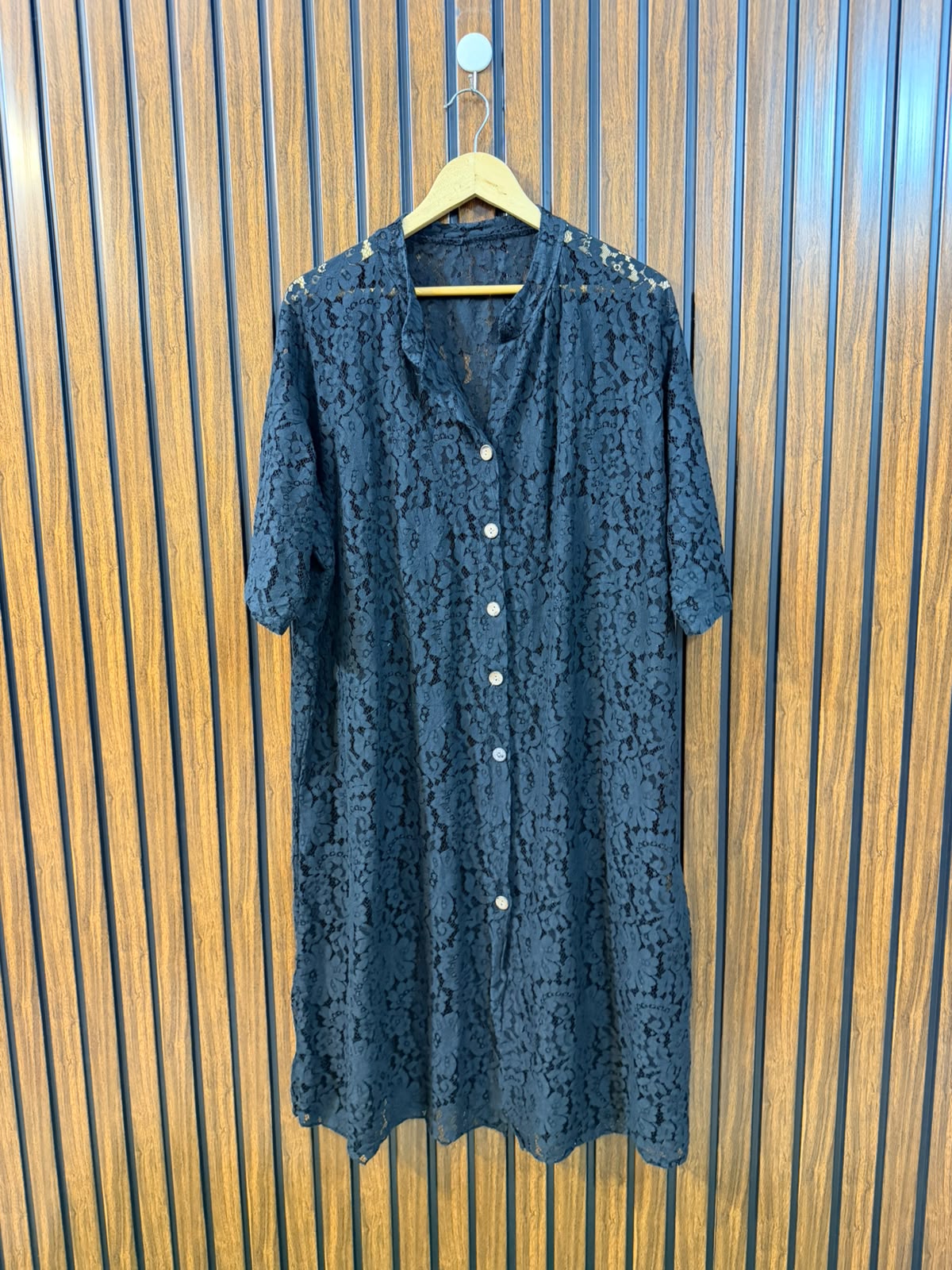 Chest 28  Length 42  Fabric Net Women's Modern Long Top
