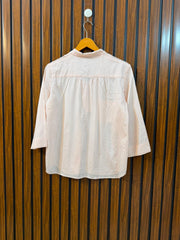 Chest 16  Lenght 23  Fabric Cotton Silk Classic Western Women's Full Sleeve Top
