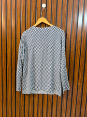 Chest 17  Lenght 27  Fabric Linen Stylish Western Women's Full Sleeve Top