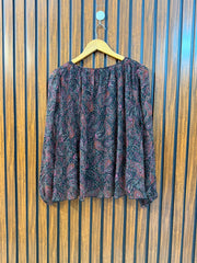 Chest 19  Lenght 21  Fabric Chiffon Women's Western Casual Full Sleeve Top