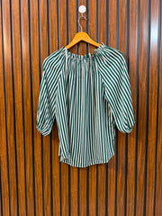 Chest 19  Lenght 22  Fabric Silk Modern Western Women's Full Sleeve Top