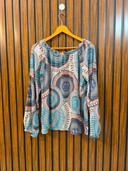 Chest 19  Lenght 20  Fabric Linen Women's Western Collection Full Sleeve Top