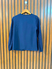 Chest 17  Lenght 23  Sleeve Fabric Net Other Fabric Silk Western Women's Signature Full Sleeve Top