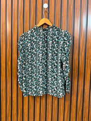 Chest 17  Lenght 21  Fabric Chiffon Women's Western Everyday Fashion Top