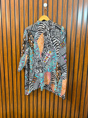 Chest 23  Length 29  Fabric Chiffon Western Women's Chic Full Sleeve Top