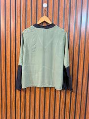 Chest 19  Length 22.5  Fabric Chiffon Western Women's Wardrobe Full Sleeve Top