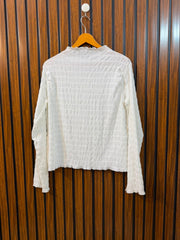 Chest 21 To 22  Length 22  Fabric Silk Jersey Western Women's Must Have Full Sleeve Top