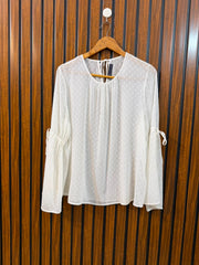 Chest 22  Length 25  Fabric Chiffon Women's Western Boutique Full Sleeve Top