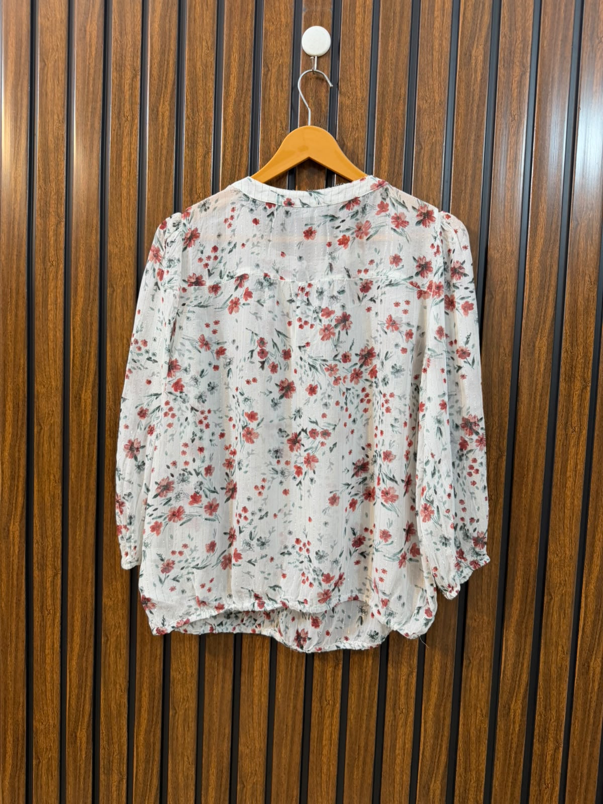 Chest 19  Length 23  Fabric Chiffon Western Branded Women's Fashion Full Sleeve Top