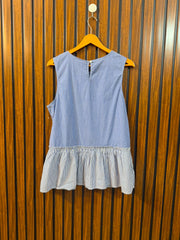Chest 20  Lenght 25  Fabric cotton Trendy Women's Sleeveless Top