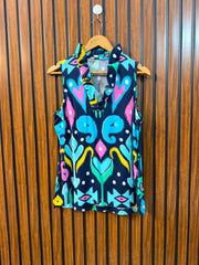 Chest 20  Lenght 25 to 26  Fabric linen Women's Designer Sleeveless Top