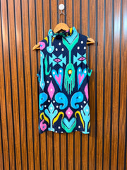 Chest 20  Lenght 25 to 26  Fabric linen Women's Designer Sleeveless Top