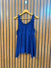 Chest 19  Lenght 26  Fabric linen Women's Smart Sleeveless Top