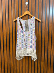 Chest 19  Lenght 23  Fabric linen Women's Casual Top Collection