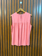 Chest 20  Lenght 25  Fabric linen Women's Comfort Sleeveless Top