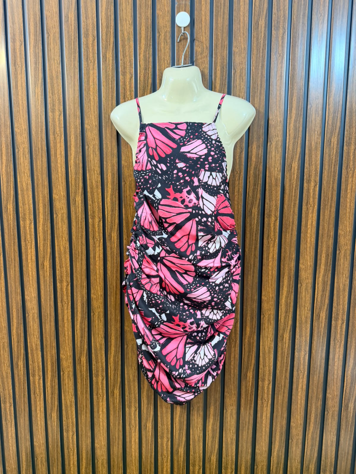 Chest large  Lenght 34  Fabric silk jersey Women's Trendy Mini Dress