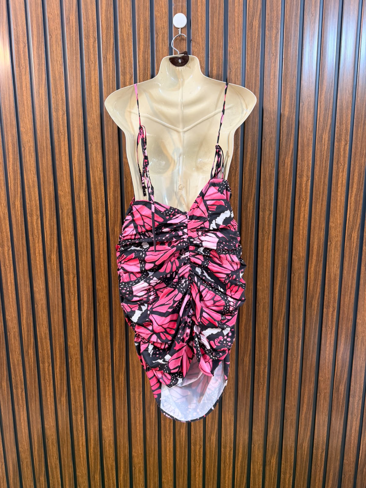 Chest large  Lenght 34  Fabric silk jersey Women's Trendy Mini Dress
