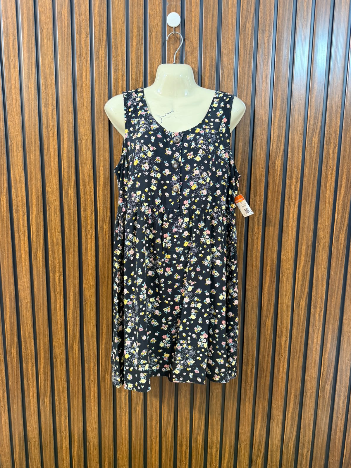 Chest 20  Lenght 33  Fabric linen Modern Women's Mini Dress