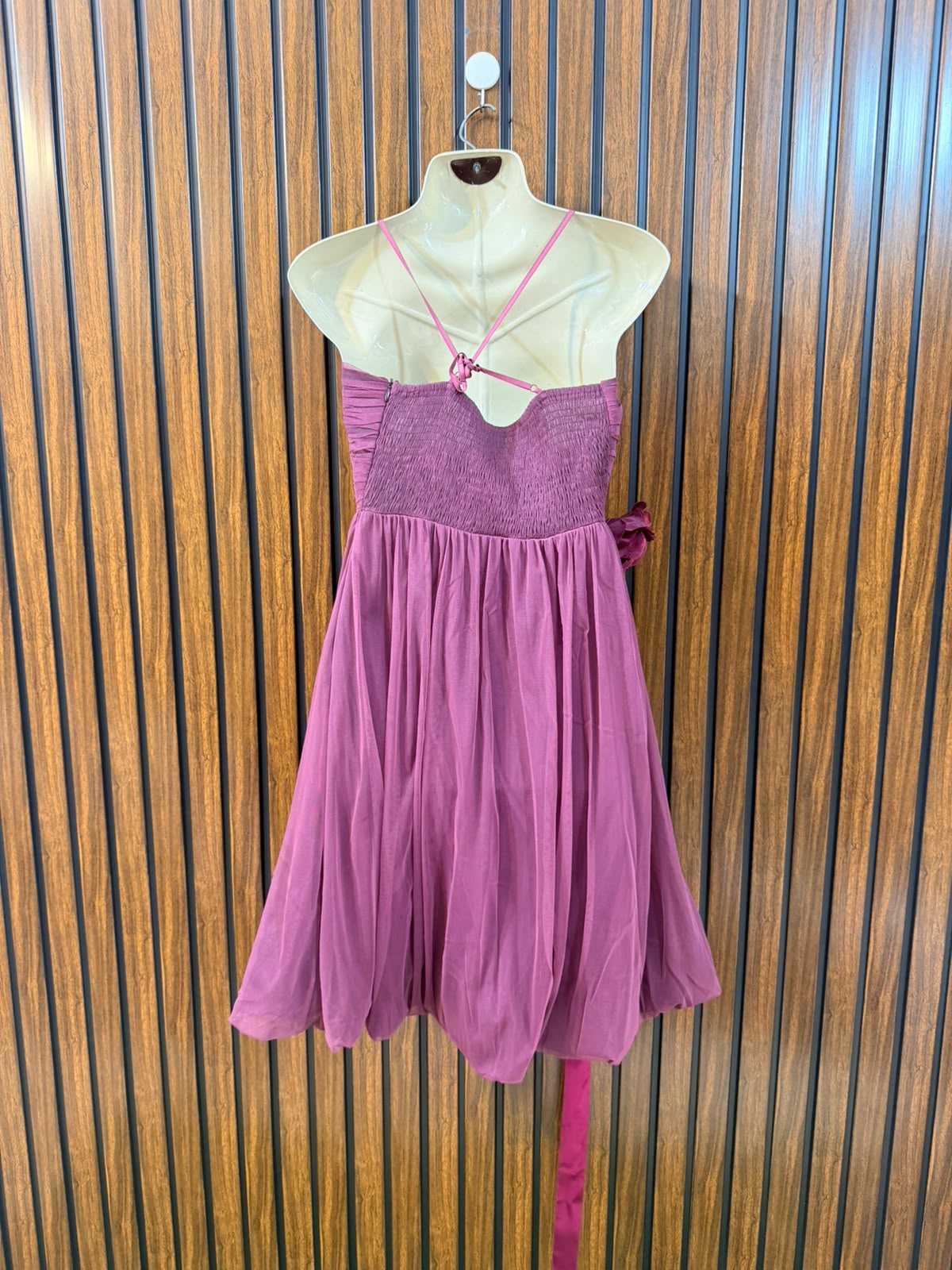 Chest Medium  Lenght 33  Fabric Net & Silk Elegant Women's Party Mini Dress