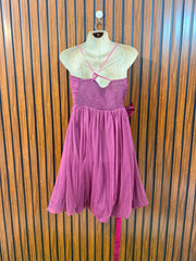 Chest Medium  Lenght 33  Fabric Net & Silk Elegant Women's Party Mini Dress