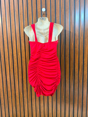 Chest 17  Length 27  Fabric Silk Jersey Trendy Women's Party Wear Mini Dress