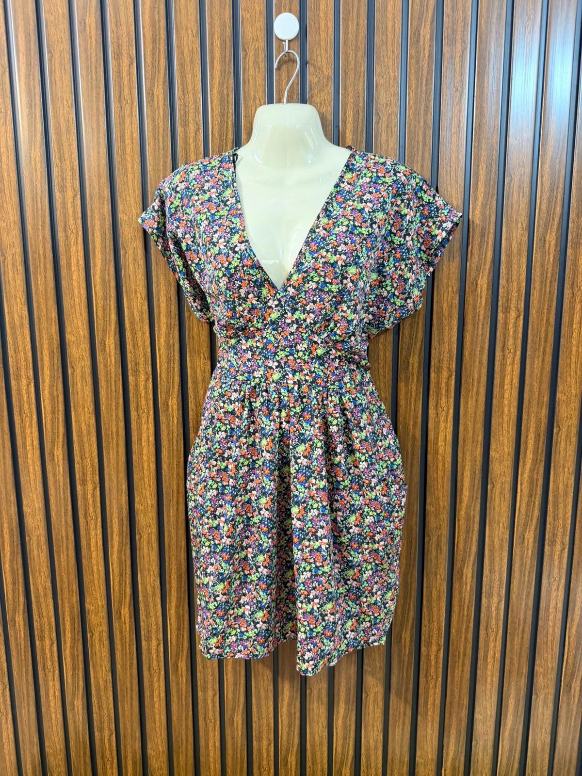 Chest 18  Length 33  Fabric Silk Women's Stylish Party Mini Dress