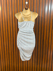 Chest 19  Length 33  Fabric Silk Jersey Fashionable Women's Mini Party Dress