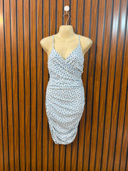 Chest 19  Length 33  Fabric Silk Jersey Fashionable Women's Mini Party Dress