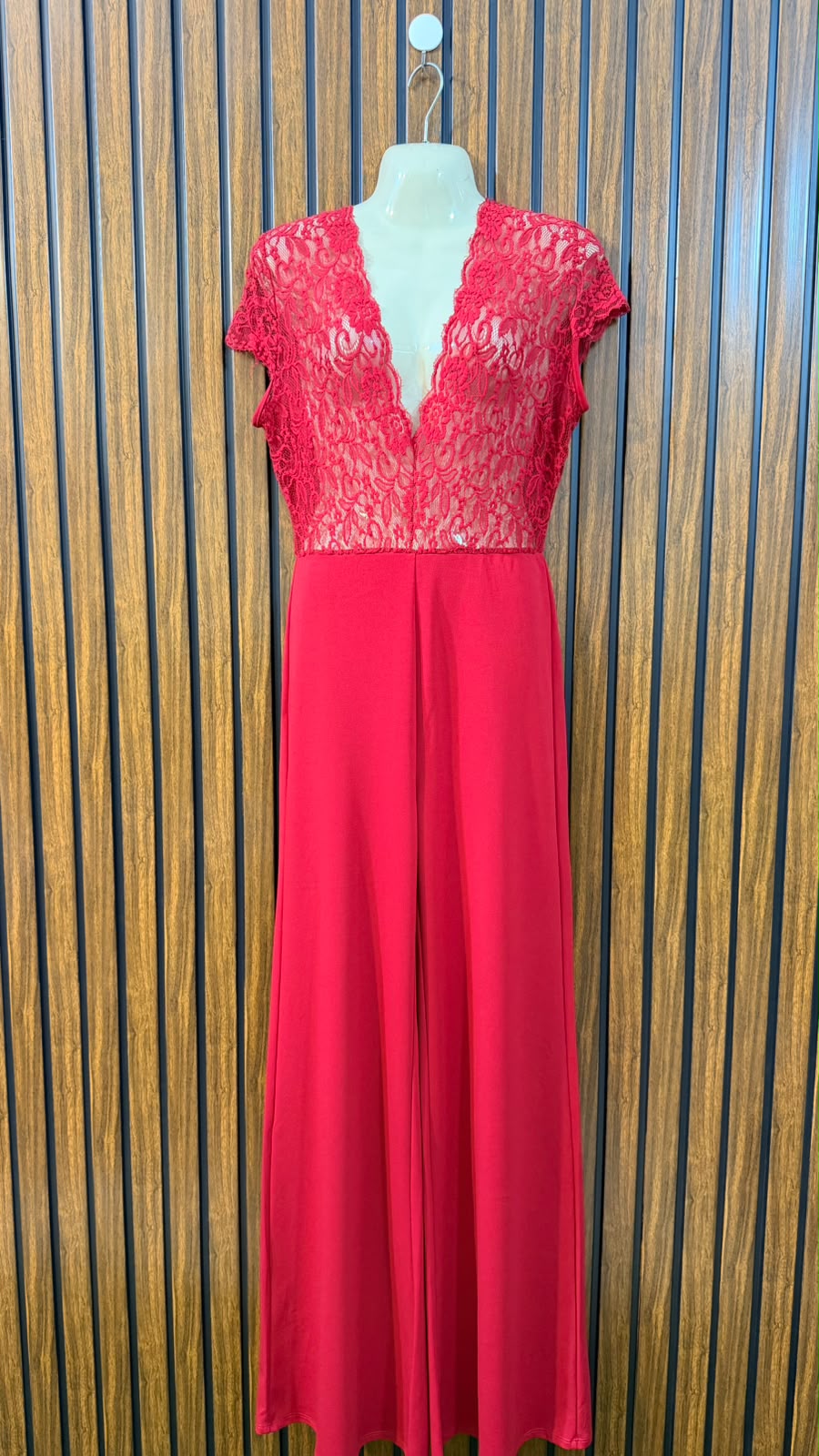 Chest 21  Length 58  Fabric Net And Silk Jersey Women's Elegant Long jumpsuit