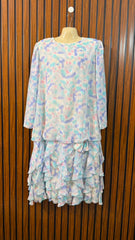 Chest 21  Length 56  Fabric Chiffon Women's Fashion Long Maxi