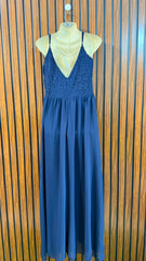 Chest 18  Length 58  Fabric Chiffon Women's Everyday Long Maxi