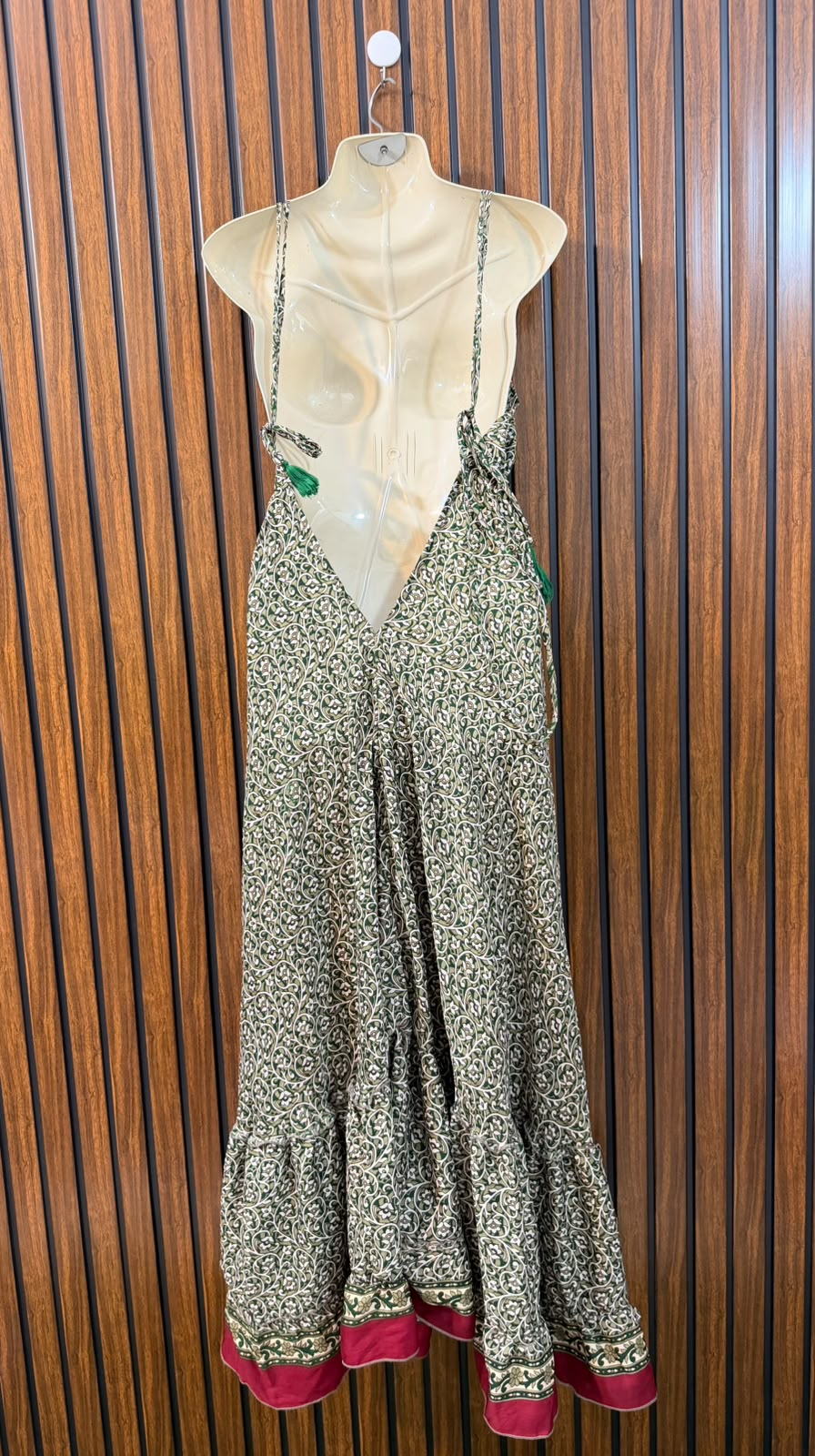 Chest 19  Length 54  Fabric Cotton Silk Imported Women's Long Maxi