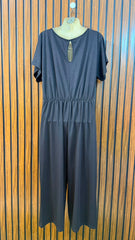 Chest 23  Length 51  Fabric Silk Jersey Branded Ladies Long Jumpsuit