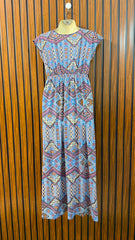 Chest 20  Length 49  Fabric silk jersey Women's Imported Maxi Dress