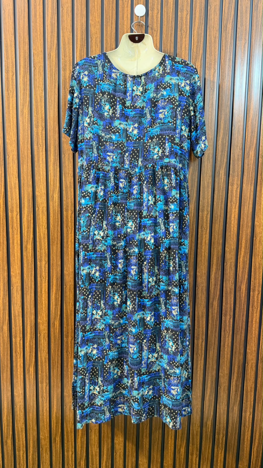 Chest 21  Lenght 50  Fabric rayon Women's Long Dress Collection