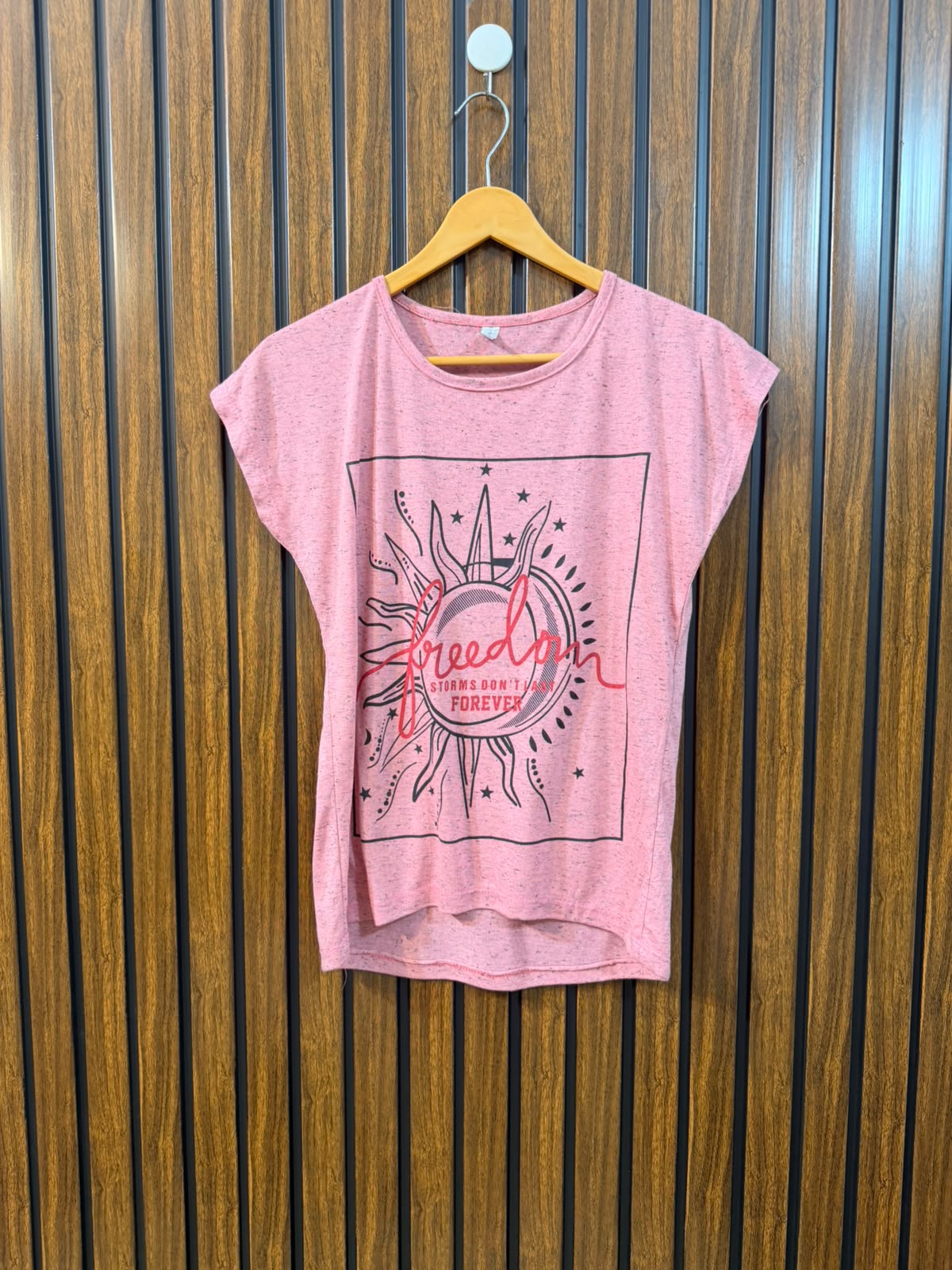 Chest 18  Length 20 To 23 Women's Premium Casual Tee
