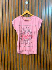 Chest 18  Length 20 To 23 Women's Premium Casual Tee