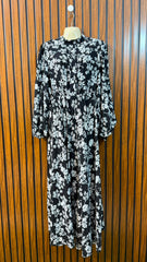 Chest 18  Length 53  Fabric Cotton Silk Women's Fashion Long Maxi