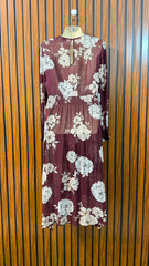 Chest 19  Length 45  Fabric Chiffon Women's Modern Maxi Dress
