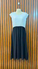 Chest 19  Length 45  Fabric Chiffon and Jersey Women's Stylish Long Maxi