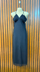 Chest Small  Length 48  Fabric Net Western Ladies Long Maxi