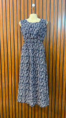 Chest 19  Length 46  Fabric Chiffon Women's Everyday Maxi Dress