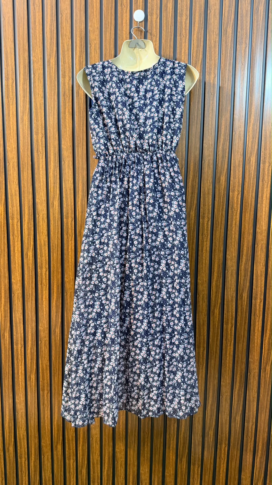 Chest 19  Length 46  Fabric Chiffon Women's Everyday Maxi Dress
