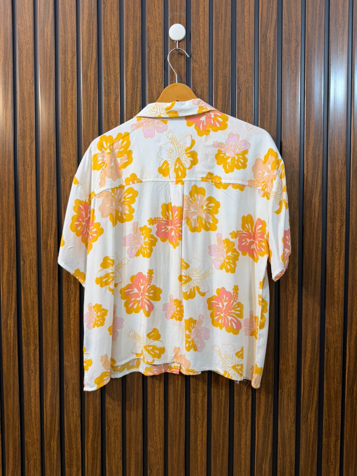 Chest 20  Length 22  Fabric Linen Women's Casual Half Sleeve Top