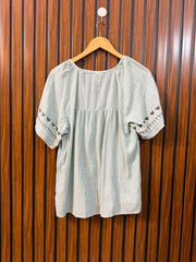 Chest 20  Length 24  Fabric Cotton Women's Everyday Half Sleeve Top