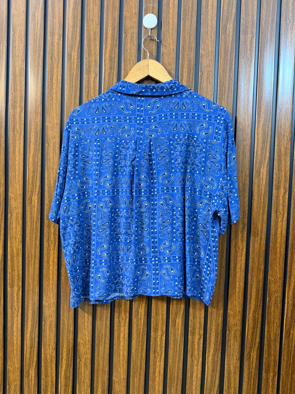 Chest 21  Length 21  Fabric Linen Women's Elegant Half Sleeve Top